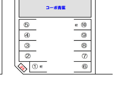 コーポ青葉契約駐車場
